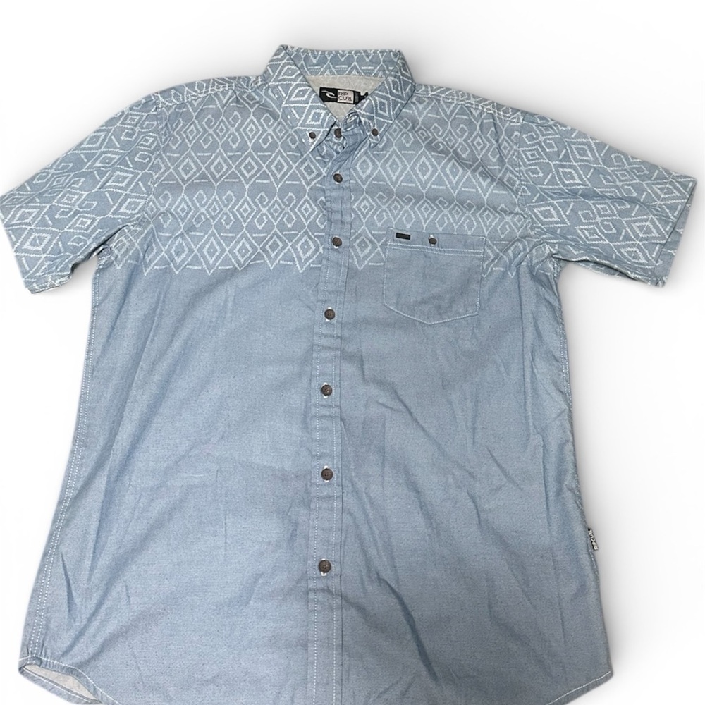 Rip Curl Men’s Short Sleeve Button Front Shirt – Size L